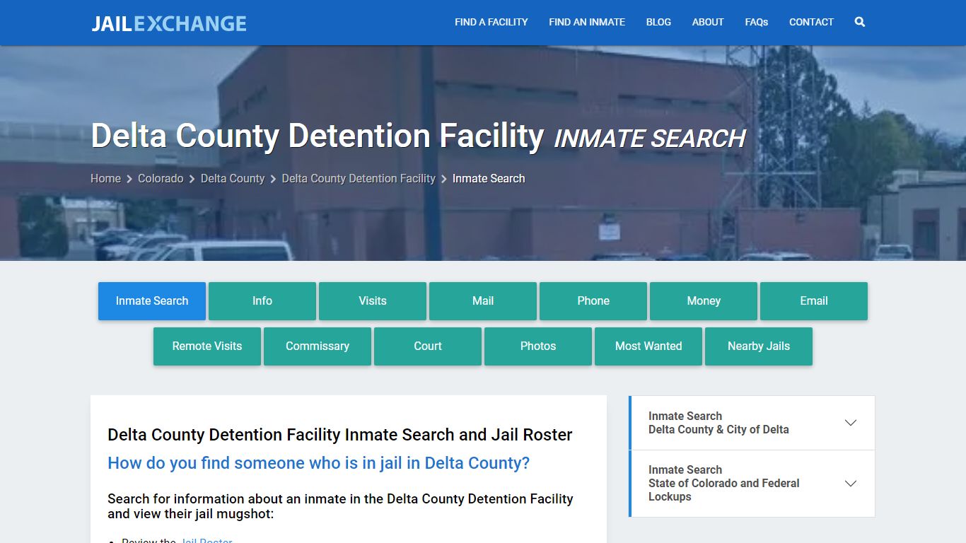 Delta County Detention Facility Inmate Search - Jail Exchange